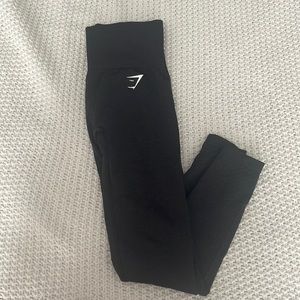 black vital seamless gymshark leggings
